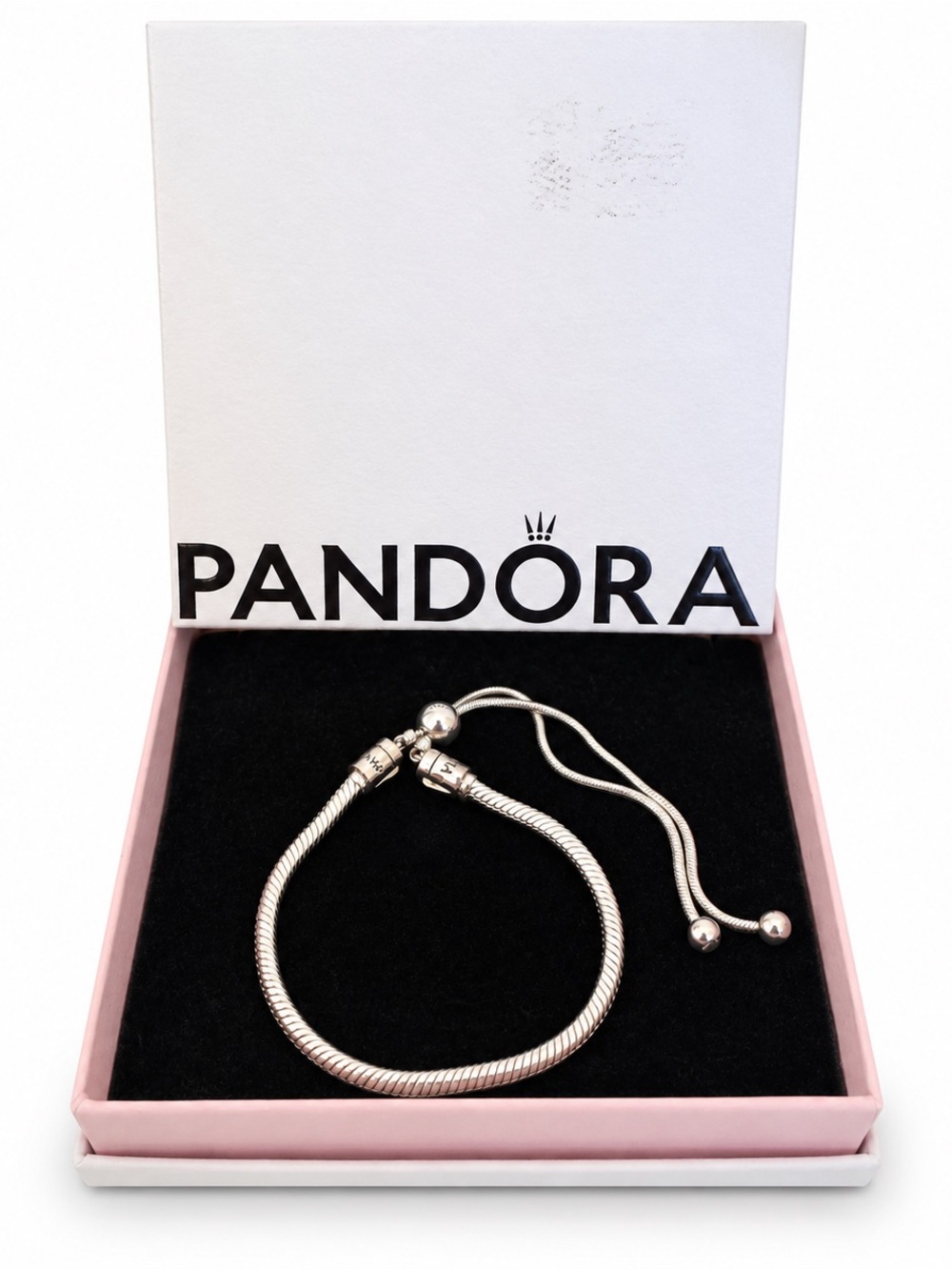 Pandora Silver Snake Chain Adjustable Bracelet